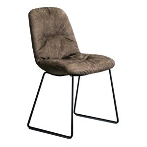 TONON - Čalouněná židle STEP SOFT s ližinovou podnoží