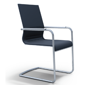 ICF - Stohovatelná židle STICK ATK Cantilever s vysokým opěrákem