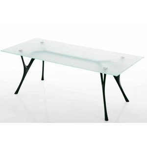 CAIMI BREVETTI - Stůl PEGASO se skleněnou obdélnikovou deskou - různé velikosti