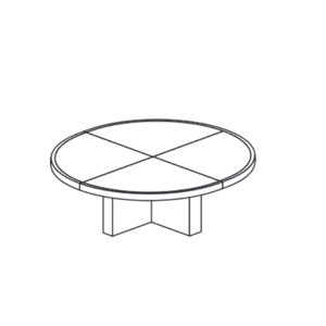 FREZZA - Jednací stůl CX - Ø 180 cm