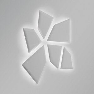 CAIMI BREVETTI - Podsvícený nástěnný akustický panel (MAXI) FLAP LUX