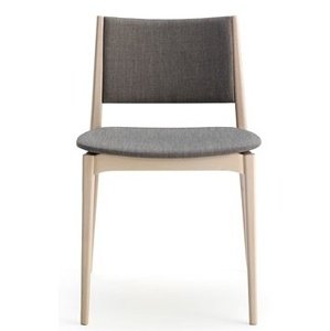 BILLIANI - Dřevěná židle s čalouněným sedákem a opěradlem BLAZER 634