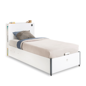 ČILEK - Studentská postel s úložným prostorem WHITE 100x200 cm
