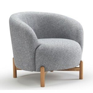 KRAGELUND Furniture - Křeslo GRAN s dřevěnou podnoží
