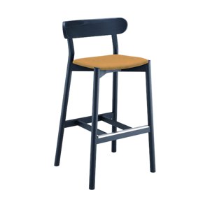 MIDJ - Barová židle MONTERA kožený sedák