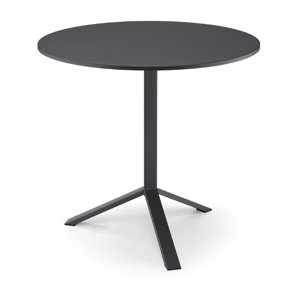 MIDJ - Celokovový stůl SQUARE se sklápěcí deskou, výška 73 cm