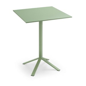 MIDJ - Celokovový hranatý stůl SQUARE, výška 107 cm