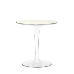 Kartell - Konferenční stolek Tip Top Glass - 48,5 cm
