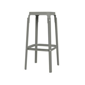 MAGIS - Barová židle STEELWOOD STOOL vysoká - šedá