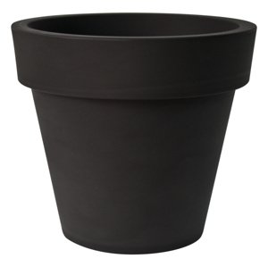Plust - Designový květináč IKON,  Ø 40 x 36 cm - černý