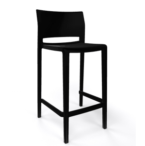 GABER - Barová židle BAKHITA nízká, černá