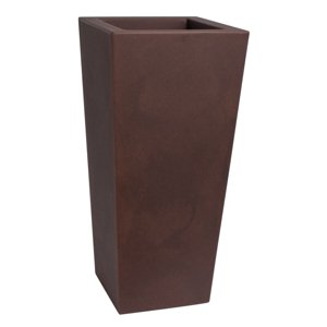 Plust - Designový květináč KIAM pot, 40 x 40 cm - hnědý