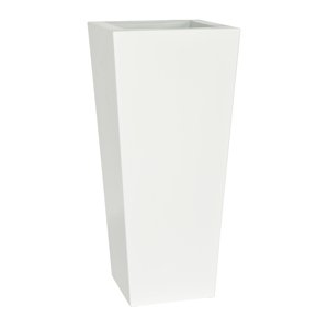 Plust - Designový květináč KIAM gloss pot, 30 x 30 cm - bílý