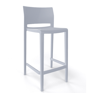 GABER - Barová židle BAKHITA - nízká, šedá