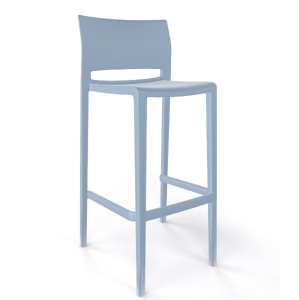 GABER - Barová židle BAKHITA - vysoká, světle modrá