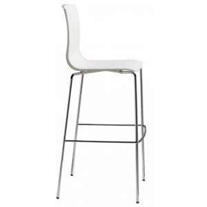 SCAB - Barová židle ALICE vysoká - bílá/chrom
