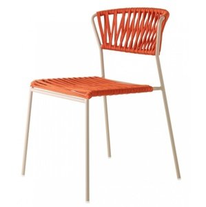 SCAB - Židle LISA FILÒ - oranžová/béžová