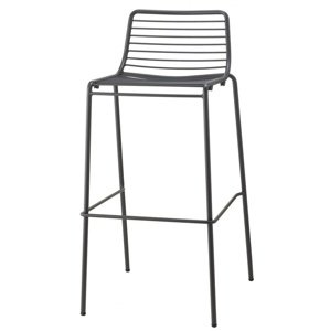 SCAB - Barová židle SUMMER vysoká - antracitová