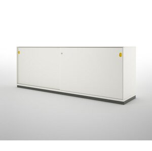 DIEFFEBI - Skříňka PRIMO s posuvnými dveřmi, 200x45x72 cm