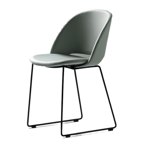 BONTEMPI - Čalouněná židle POLO s ližinovou podnoží