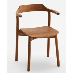 CANTARUTTI - Židle YUMI - s područkami dřevěná
