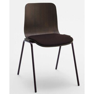 CANTARUTTI - Židle TIPI - s kovovou podnoží a čalouněným sedákem