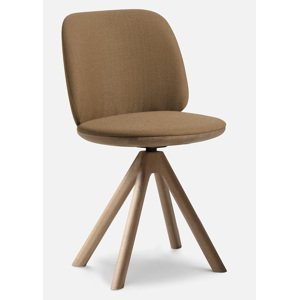 CANTARUTTI - Otočná židle PALMO - s dřevěnou podnoží