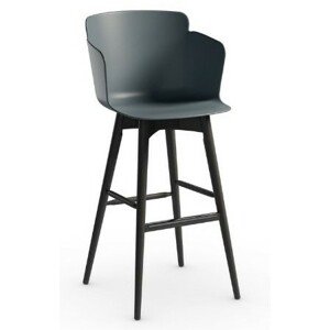 MIDJ - Barová židle CALLA s plastovým sedákem